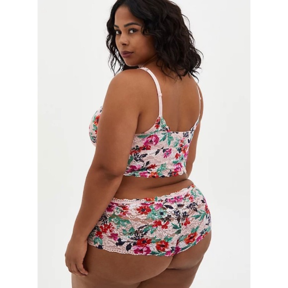 ๐ Pink Floral Lace Cheeky Panty NWT Torrid 3 3X 22 24 New! - Picture 6 of 7